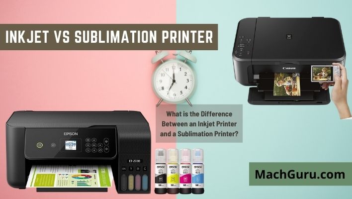 difference between sublimation and inkjet printer 